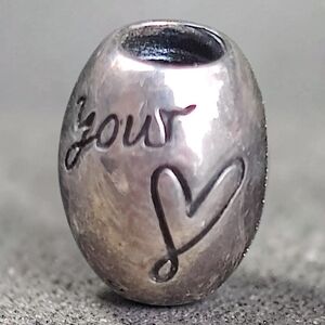 ❤️ Retired Chamilia Sterling Silver Follow Your  Heart Charm Bracelet Bead